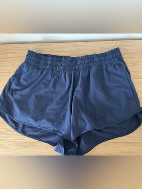 aerie Navy Athletic Running Shorts
